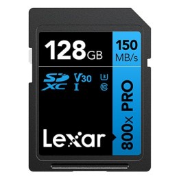 Tarjeta SD Lexar High-Performance 800xPRO 128GB UHS-I 150MB/s V30 U3 Resistente