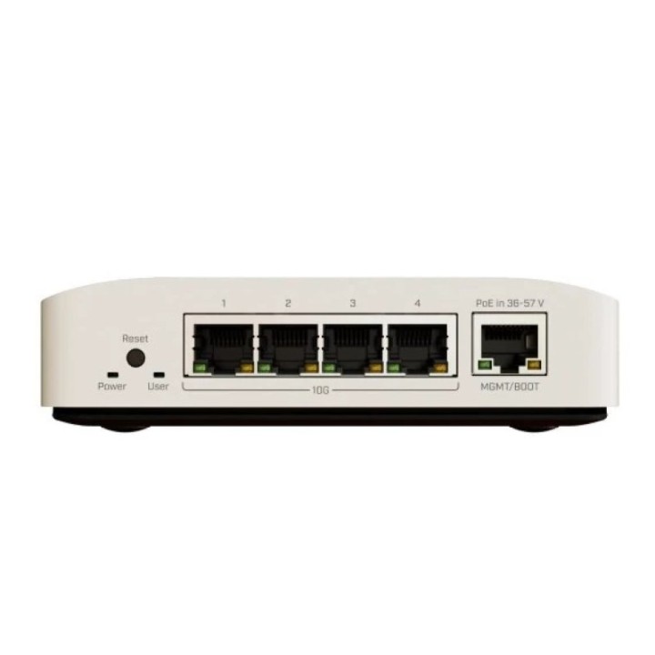 Switch Mikrotik DINRail Pro ARM 1200MHz 4x10G Ethernet/1xGigabit RJ-45 PoE Blanco