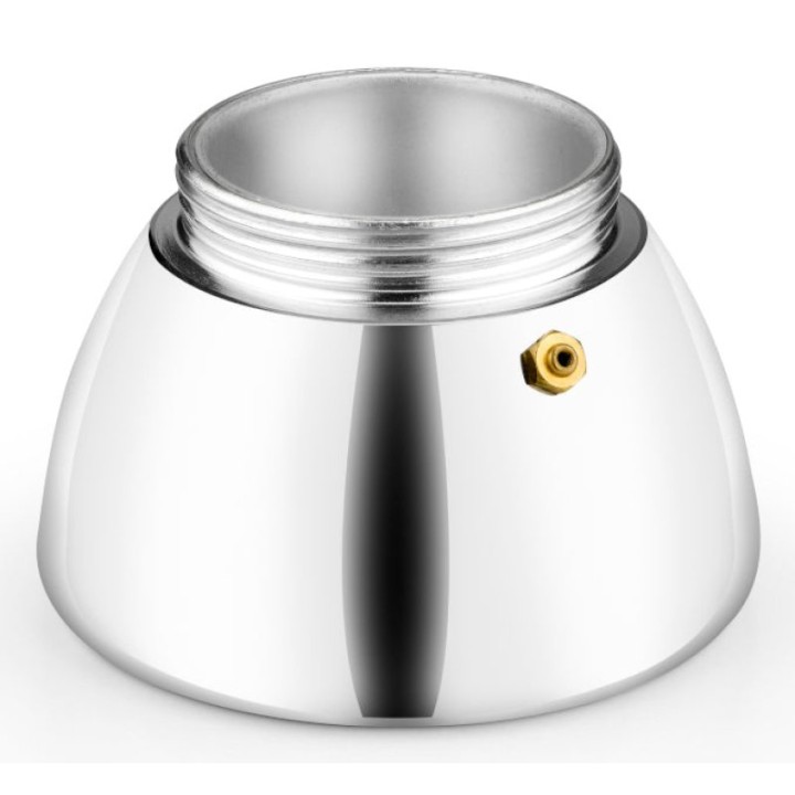 Cafetera Italiana Monix Induction Inox 6 tazas 0,37L fondo Bi-Clad aluminio-inox