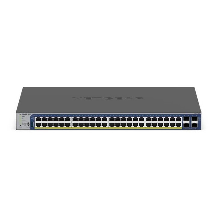 Switch NETGEAR 48x 10G RJ-45 PoE+ 4x SFP+ Rack Gestionado Apilable Alto Rendimiento