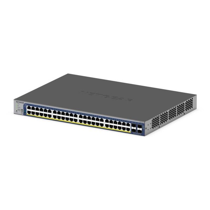 Switch NETGEAR 48x 10G RJ-45 PoE+ 4x SFP+ Rack Gestionado Apilable Alto Rendimiento