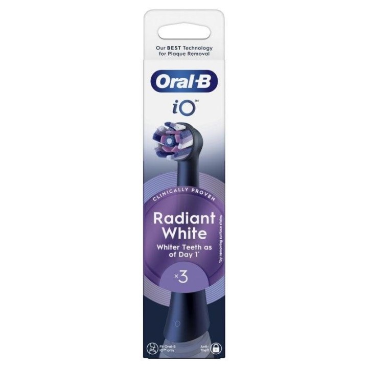 Cabezal Oral-B x3 Negro Compatible, Fabricación Alemana, Envase para Colgar