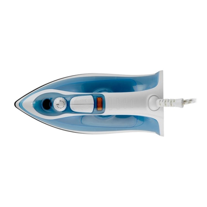 Plancha Orbegozo SV 2025 2000W Suela Antiadherente Autolimpieza Blanco/Azul