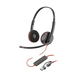 Auriculares Poly con cable USB-C/A Micrófono Flexible y Reducción de Ruido