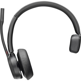 Auriculares Poly inalámbricos Bluetooth monaural con micrófono Boom y base de carga