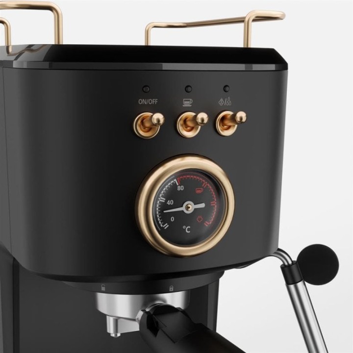Cafetera Semiautomática Princess 249417 1,2L 20 bares con vaporizador y compatible Nespresso