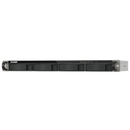 NAS rack 1U QNAP 4 bahías 4GB RAM ARM Cortex-A55 2.5GbE Turbo System TS-433eU