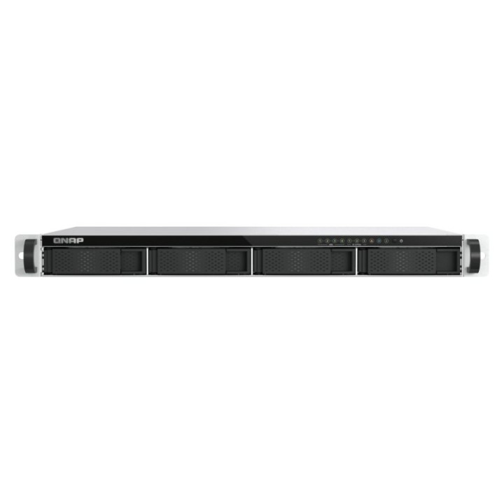 NAS rack compacto QNAP TS-h765eU Intel Atom x7000C 8GB DDR5 4 bahías 3.5″ 3x NVMe ZFS QuTS hero 10GbE Ready