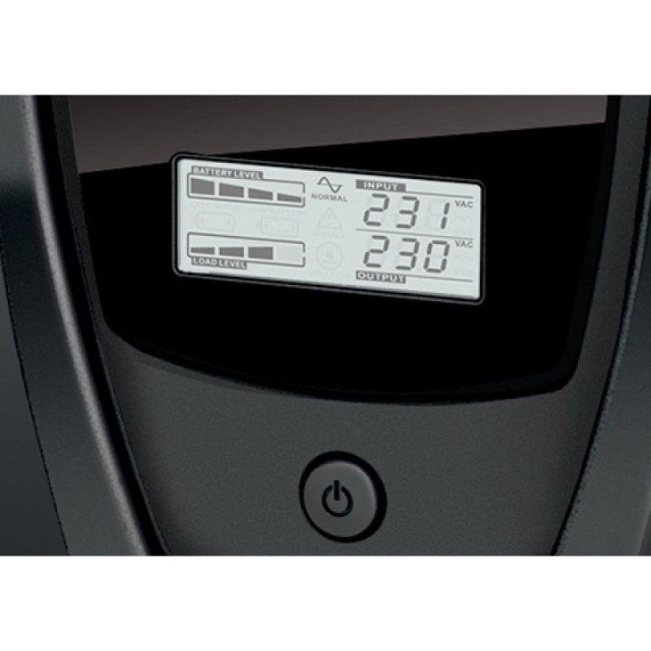 Sai Riello 1,5kVA Batería Recargable 4h Protección Sobretensión Cortocircuito AVR LCD