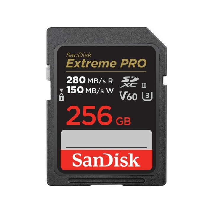 Tarjeta de memoria SanDisk Extreme PRO SDSDXEP-256G-GN4IN 256GB SDXC UHS-II V60 280MB/s