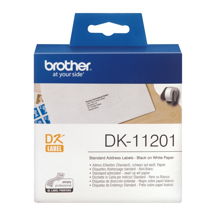 Etiquetas de Dirección BROTHER 29x90mm 400U (DK-11201)
