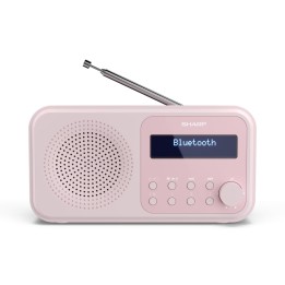 Radio digital portátil Sharp DR-P420 Bluetooth 5.0 2W Rosa USB 16h autonomía
