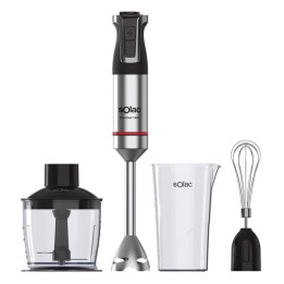 Batidora de inmersión Solac Pro Chef 1501 1500W 20 velocidades Acero Inoxidable Set Accesorios