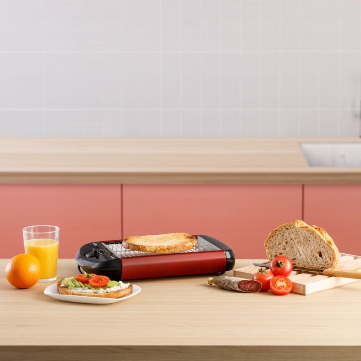 Tostadora Solac TC5309 Stillo 3 Roja 700W 12 niveles Superficie plana 24,5x18,5cm