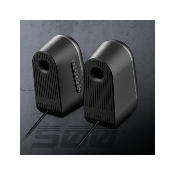 Altavoces Spirit of Gamer FANATIC 500 DARK inalámbricos/alámbricos bluetooth 3W RMS retroiluminados