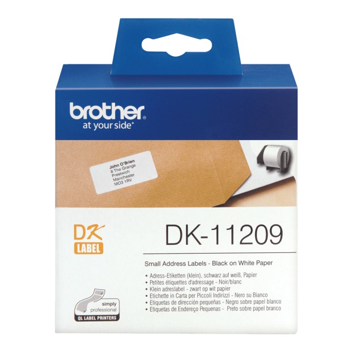 Etiquetas de Dirección BROTHER 29x62mm 800U (DK-11209)