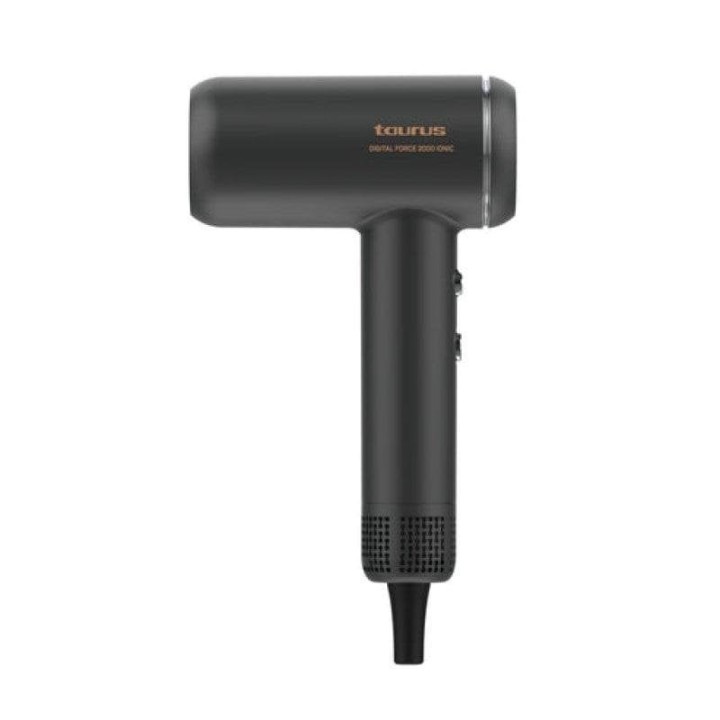 Secador Taurus Digital Force 2000 Ionic Motor Digital 1800W 5 Temperaturas Negro