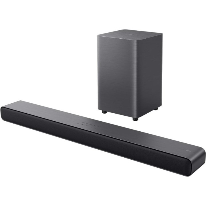 Barra de sonido TCL S55H Bluetooth HDMI ARC 220W Dolby Atmos subwoofer inalámbrico