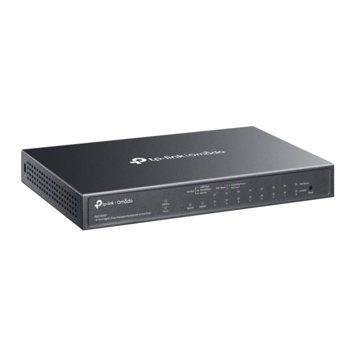 Switch Gestionado TP-Link 10 Puertos Gigabit 8 PoE+ 123W Cloud SFP Sin Ventilador