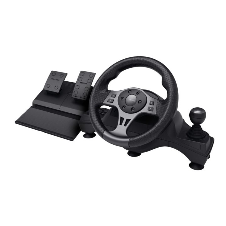Volante Trust GXT 289 MOVI 270° Vibración Pedales Gaming Multi-Plataforma Negro