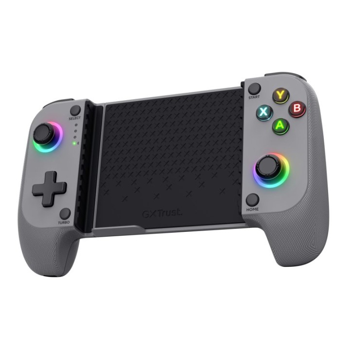 Gamepad Trust Bluetooth Gris 18 Botones 600mAh Compatibilidad Android iOS