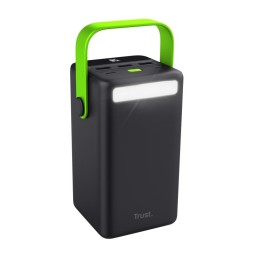 Batería externa Trust Redoh XXL 50000mAh PPS Quick Charge 4 salidas Linterna Negra/Verde