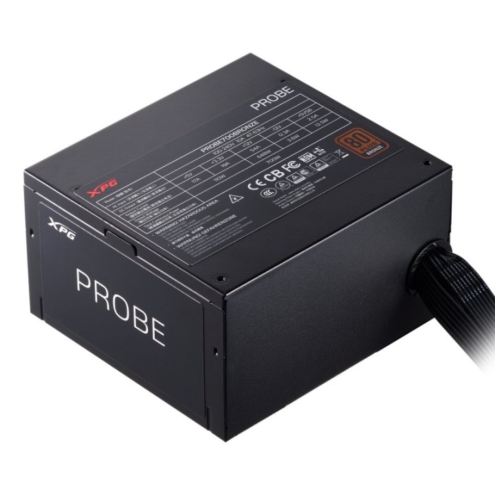 Fuente de Alimentación XPG 600W 80 PLUS Bronze PROBE BRONZE ATX v2.52 Condensadores 105°C