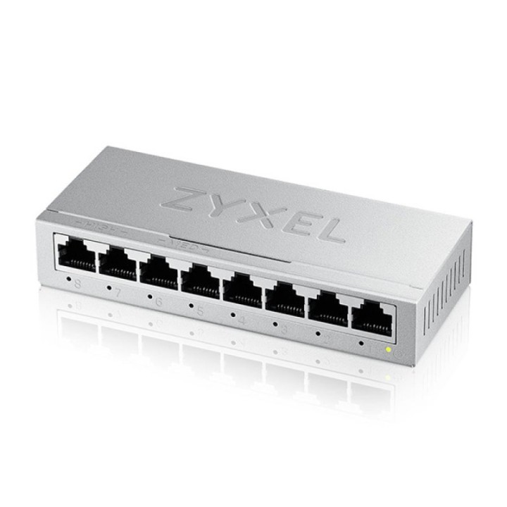 Switch Zyxel 8 puertos RJ-45 Gigabit Ethernet L2 No Administrable 16Gbps