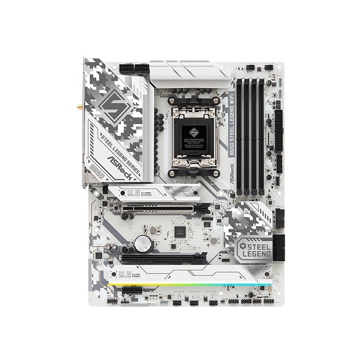 Placa Base Asrock B650 ATX AM5 Steel Legend WiFi 6E DDR5 192GB M.2 RAID RGB
