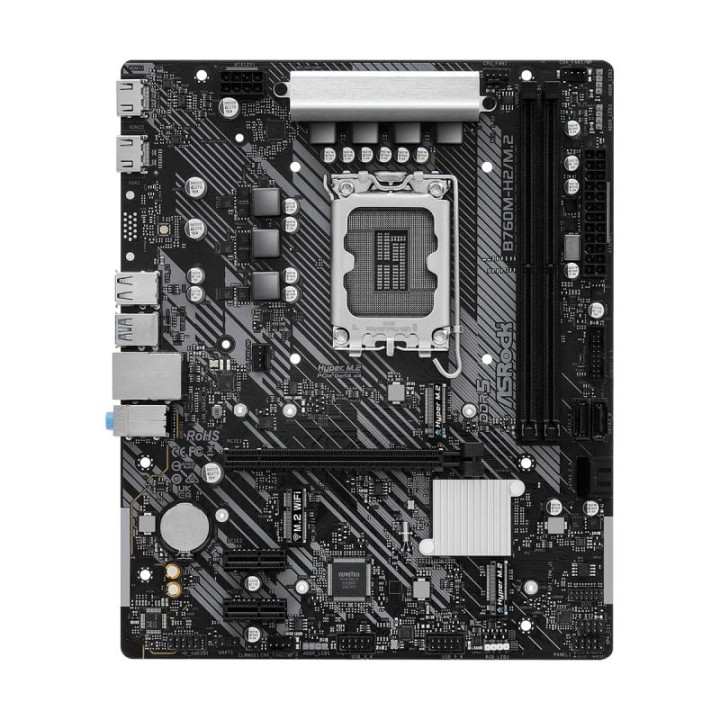 Placa Base Asrock B760M-H2/M.2 Intel B760 LGA 1700 Micro ATX DDR5 M.2 USB 3.2 Gen2