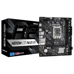 Placa Base Asrock H610 Express LGA1700 Micro ATX H610M-H2/M.2 D5 DDR5 M.2 PCIe 4.0 USB 3.0
