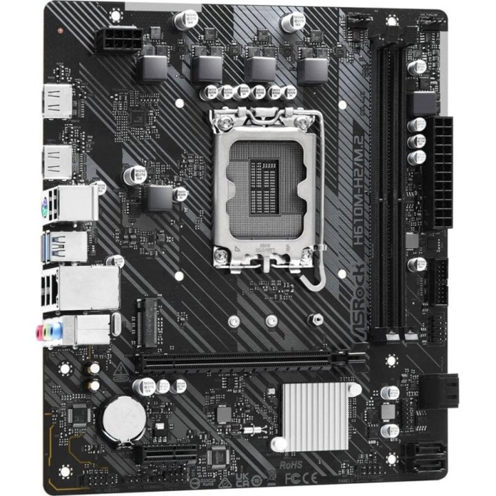 Placa Base Asrock H610 Intel H610 LGA 1700 Micro ATX H610M-H2/M.2 DDR4 M.2 PCIe