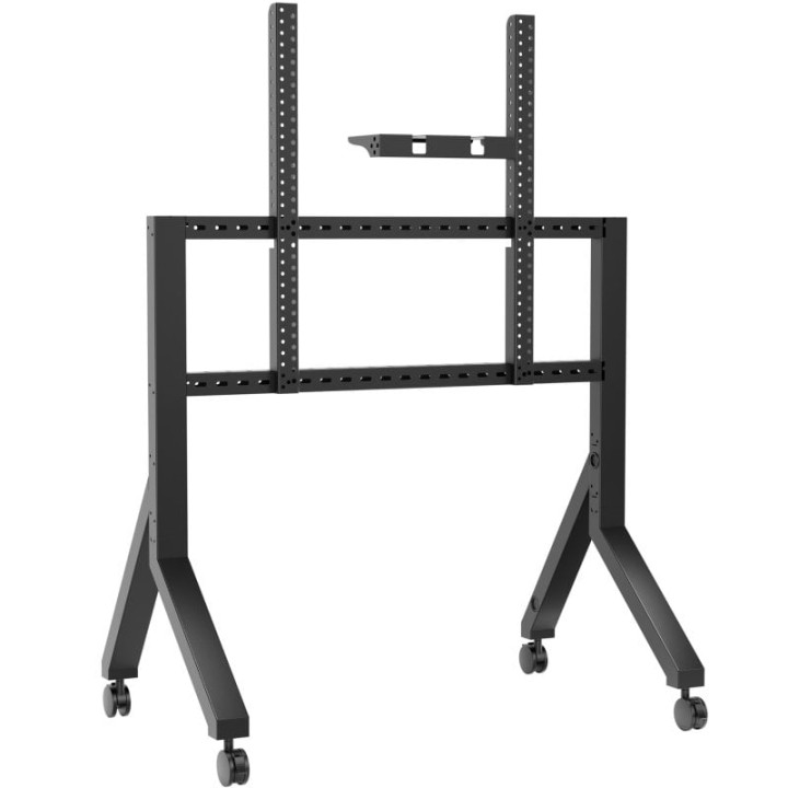 Onkron Soporte Tv Ruedas 70 - 110 Pulgadas - Pie Para Tv Y Pizarra Digital En Color Negro Con Peso De 120.5 Kg - Soporte Para Te