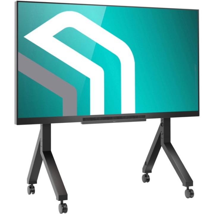 Onkron Soporte Tv Ruedas 70 - 110 Pulgadas - Pie Para Tv Y Pizarra Digital En Color Negro Con Peso De 120.5 Kg - Soporte Para Te
