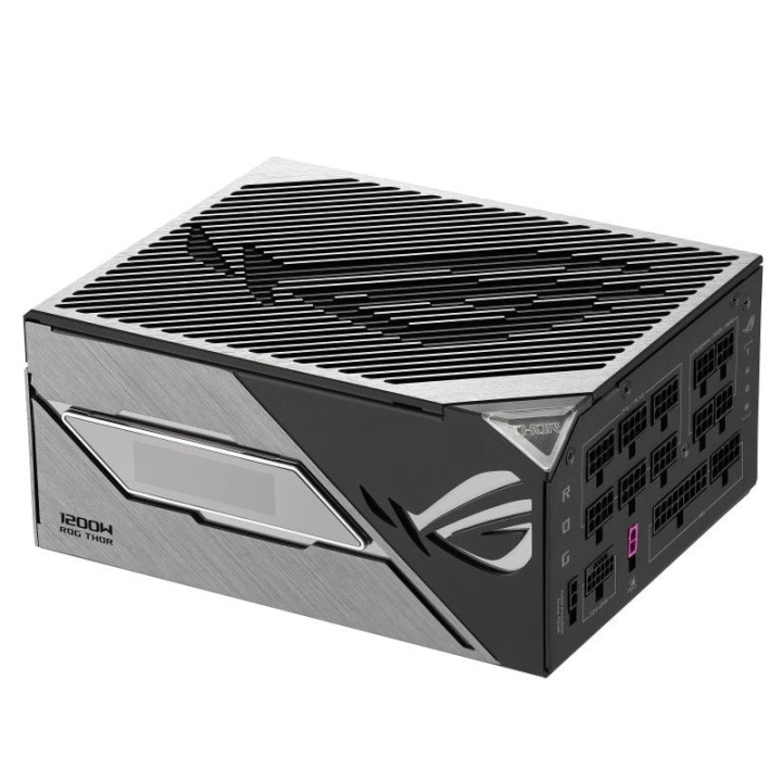 Fuente de Alimentación Asus 1200W Certificación 80 PLUS Platinum ROG THOR-1200P3-GAMING ATX Premium OLED Aura Sync
