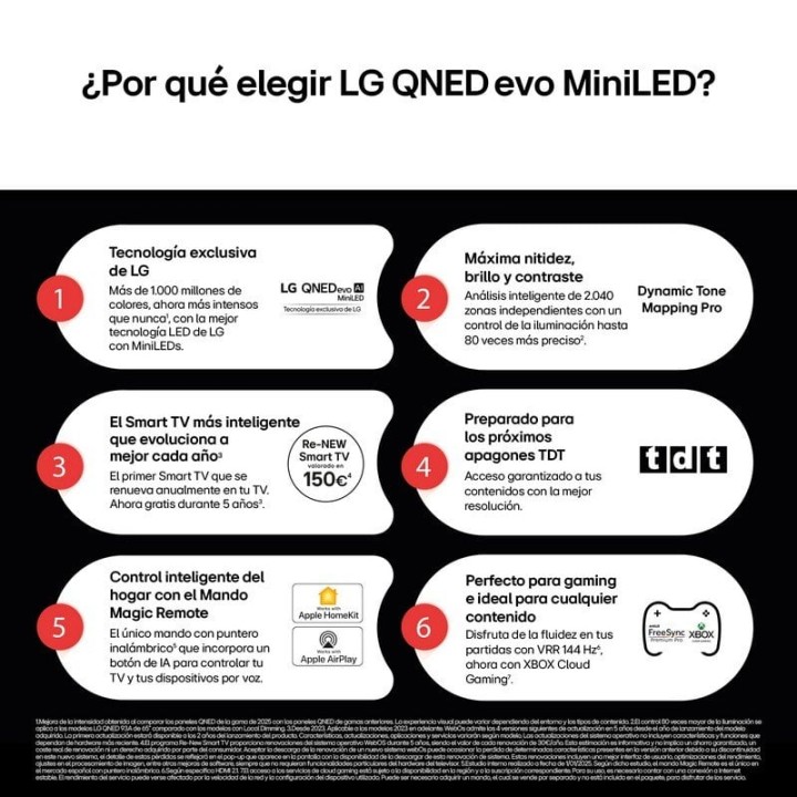 LG QNED MiniLED 75QNED87A6B 75" 4K Ultra HD Smart TV VRR 144Hz Dolby Vision