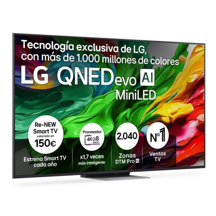 LG QNED MiniLED 65QNED87A6B 65" 4K Ultra HD Smart TV WebOS WiFi6 VRR FreeSync