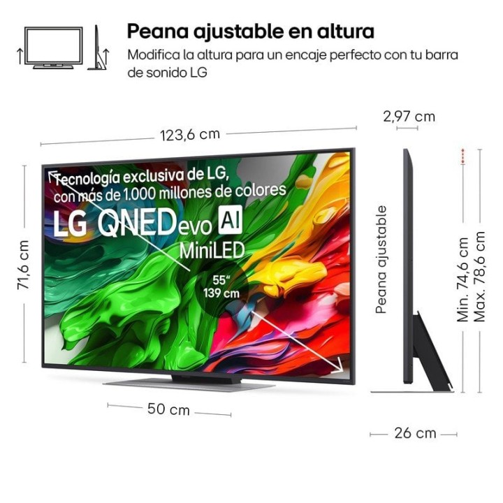 LG QNED MiniLED 55QNED87A6B 55" 4K Dolby Vision HDR Smart TV WebOS 25