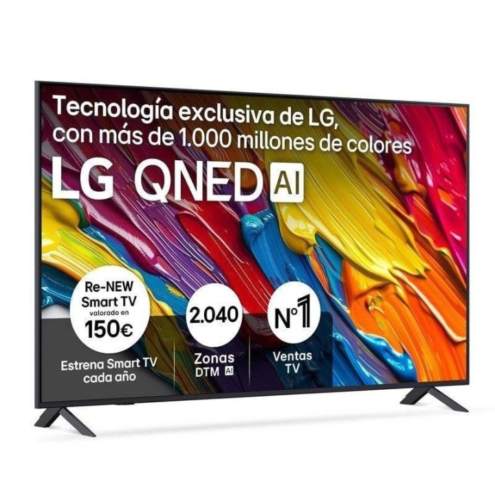 LG QNED 65QNED82A6B 65" UHD 4K Smart TV HDR10 VRR AI Sound Pro Dolby Digital