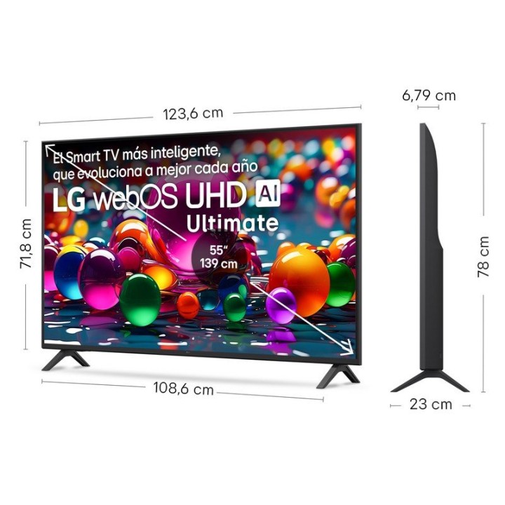 LG LED 55UA75006LA 55″ 4K UHD Alexa AirPlay Smart TV HDR10 Game Mode