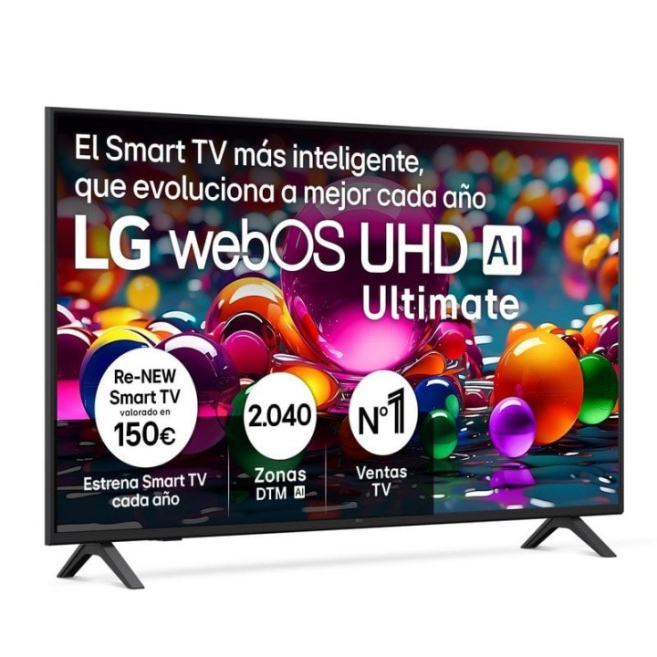 LG LED 50UA75006LA 50″ 4K Ultra HD Smart TV AI HDR10 sin marco AirPlay 2 Bluetooth