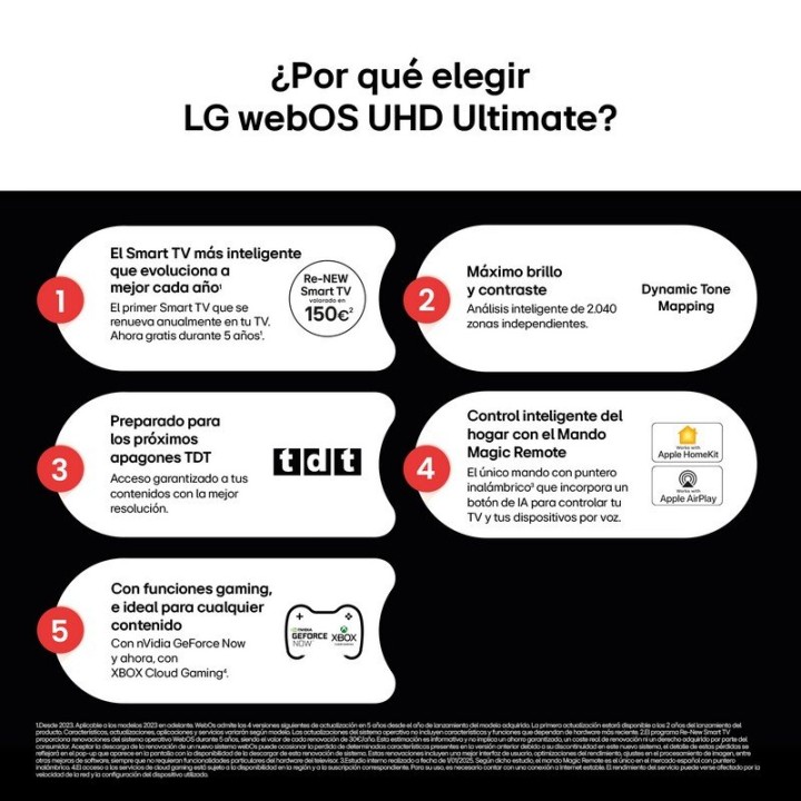 LG LED 50UA75006LA 50″ 4K Ultra HD Smart TV AI HDR10 sin marco AirPlay 2 Bluetooth