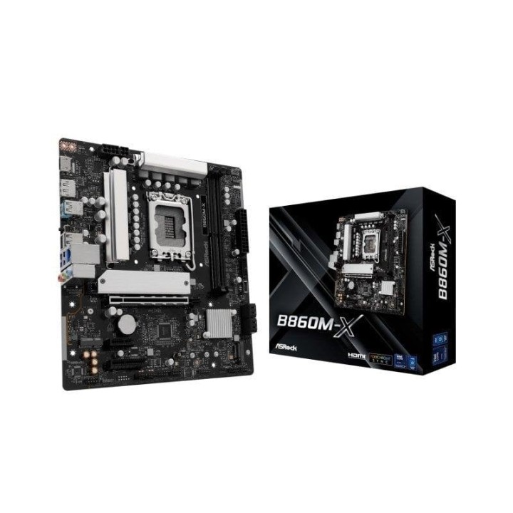 Placa Base Asrock B860M-X LGA 1851 Micro ATX DDR5 PCIe 3.0 M.2 USB 3.1 Gen2 HD Audio