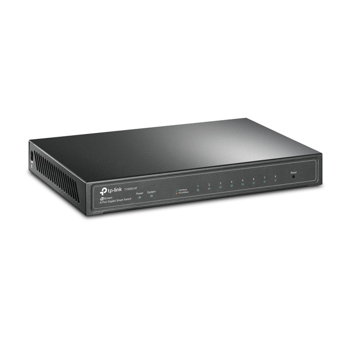 Switch TP-Link 8xRJ45 GbE Gestionado Negro (TL-SG2008)