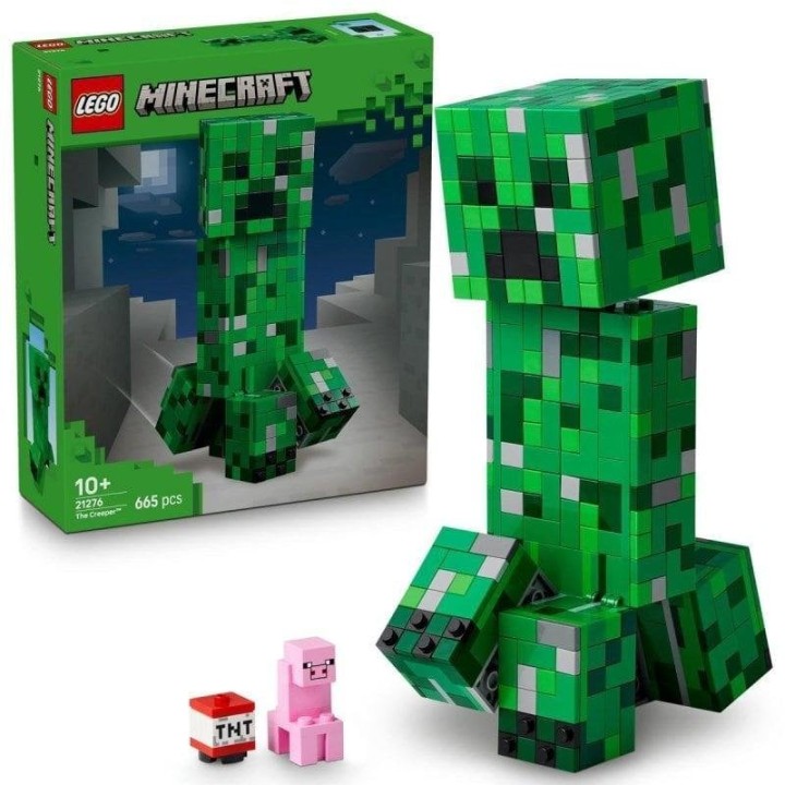 LEGO Minecraft Creeper 21276 Articulada 21cm 665 piezas Dinamita Oculta