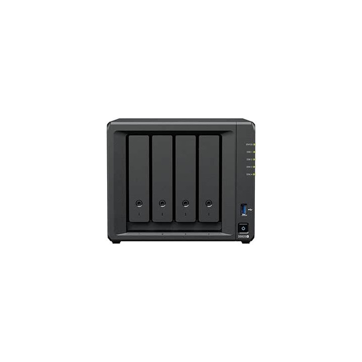 NAS Interno Synology 4 bahías 2.5GbE NVMe DS925+ ampliable a 9 bahías