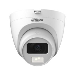 Cámara Dahua DH-HAC-HDW1200CLQP-IL-A-0280B-S6 2MP Óptica 2.8mm IR Micrófono Integrado Exterior Blanco