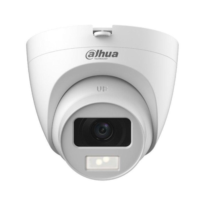 Cámara Dahua DH-HAC-HDW1200CLQP-IL-A-0280B-S6 2MP Óptica 2.8mm IR Micrófono Integrado Exterior Blanco