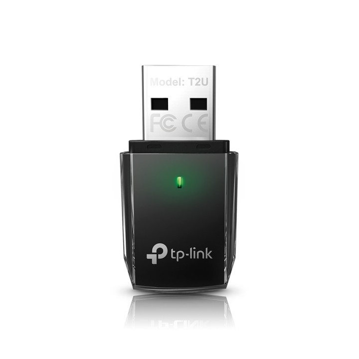 Adaptador TP-Link AC600 DualBand USB Negro (Archer T2U)