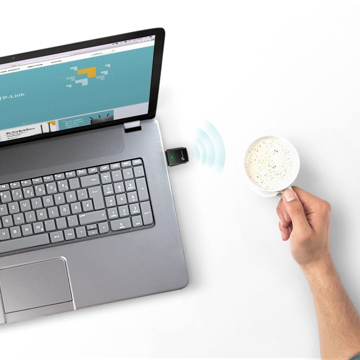 Adaptador TP-Link AC600 DualBand USB Negro (Archer T2U)